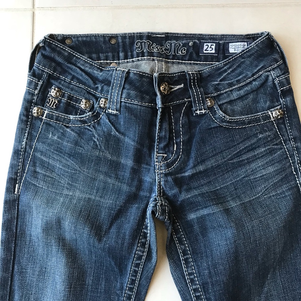 Miss Me Cotton Stretch Denim Jeans JP5005-6R J38 - Picture 5 of 8